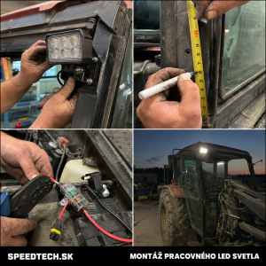 Jak nainstalovat pracovní LED světlo na traktor, bagr nebo čtyřkolku: postup krok za krokem