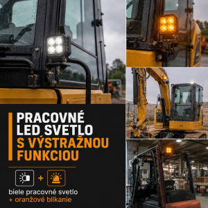 Pracovní LED světlo s výstražnou funkcí – co to je a kdy jej potřebujete