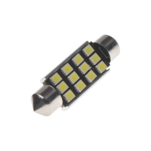 LED sulfid SV8,5 / 42mm / 12V - bílá 12xSMD LED CANBUS (2ks)