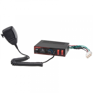 Výstražný systém 12V / 100W - 7 tónů a mikrofon + spínání dvou světelných zdrojů