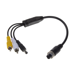 Kabel video - redukce 4pin samice / RCA konektor + DC