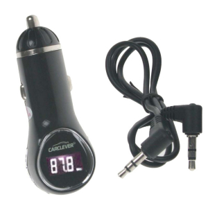 FM transmitter 12V / 24V - USB / AUX / MP3 / USB-nabíječka 1A