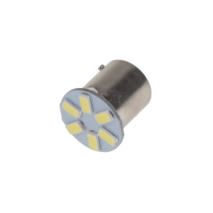 LED autožárovka BAU15s/12V - bílá 6xSMD LED 5630 (2ks)