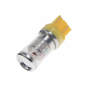 LED autožárovka T20 (7443) / 12-24V - oranžová 48xSMD TURBO LED (2ks)