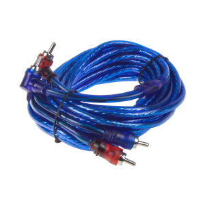 Signálové kabely 5m - modré 2x2 Cinch