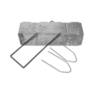 Plechový rámeček 1DIN autorádia UNI - 2x demontážní klíč + plastový rámeček