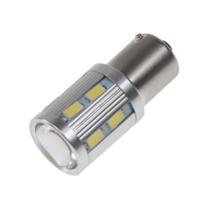 LED autožárovka BAU15s/12-24V - bílá 12xSMD LED/1x3W LED (2ks)