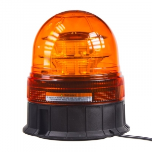 LED maják oranžový 12V / 24V - 16x3W LED ECE R10/R65 s magnetom (140x160mm)