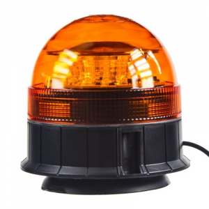 LED maják oranžový 12V/24V - 12x3W LED ECE R65/R10 s magnetem (140x140mm)