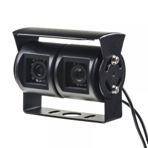 Kamera 12V - dvojitá CCD s IR přisvícením / 4-PIN (100x66x83mm)