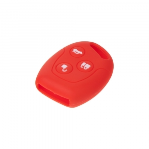 Silikonový obal pro klíč - Ford (3-tlačítkový) červený