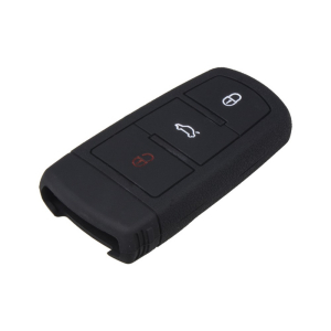 Silikonový obal pro klíč - Seat / Škoda / VW (3-tlačítkový) černý