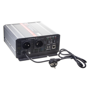Nabíječka autobaterií 12V/10A - 600W sinusový napětí měnič z 12V na 230V / záložní zdroj UPS