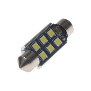 LED sulfid SV8,5/39mm/12-24V - bílá 6x SMD 3030 LED CanBus (2ks)