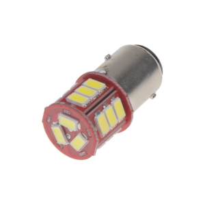 LED autožárovka BAY15D - 12V / 24V bílá 18xSMD 5730 LED dvouvláknová (2ks)