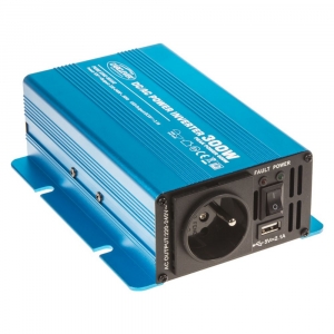 Sinusový měnič napětí 12V DC / 230V AC - 300W s USB