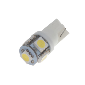 LED autožárovka 12V/W5W/T10 - bílá 5xSMD (2ks)