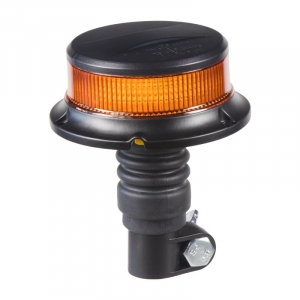 LED maják oranžový 12/24V - 18x 1W LED/ECE R10/R65 s uchycením na tyč (ø112 x 140 mm)