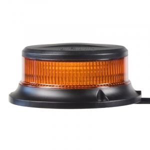 LED maják oranžový 12/24V - 18x 1W LED pro pevnou montáž ECE R65/R10 (ø112 x 46mm)