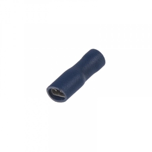 Objímka - izolovaná / plochá / 4,8mm / modrá (100ks)