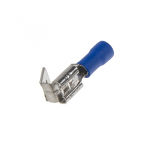 Rozvaděč - plochý faston konektor / 6,3mm / modrý (100ks)