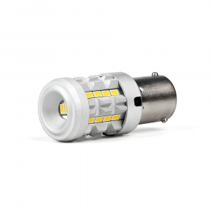 LED autožárovka BAU15s / 12V - bílá / CanBus 26xSMD LED (2ks)