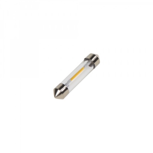 LED sulfid SV8,5 / 36mm / 12V - teplá bílá 2x LED čip COB filament (2ks)