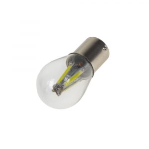 LED autožárovka BA15s/12-24V - bílá 4x COB LED (2ks)
