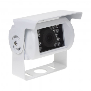 CVBS kamera 12V/24V - PAL/NTSC s LED přisvícením bílá (72x42x63mm)