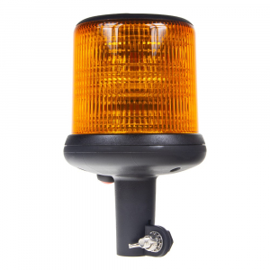 LED maják - oranžový / 32x LED / 10-30V / ECE R65 / na tyč (ø 183x135mm)