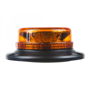 LED maják oranžový 12V / 24V - 12x 3W LED / magnet / ECE R65 / R10 (150x56mm)