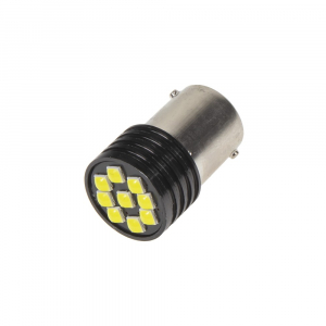 LED autožárovka BA15s/12V - bílá 9x LED 3030SMD (2ks)