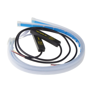 LED pásek - dynamická směrová světla oranžová / poziční světla bílá (45 cm)