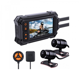 Motocyklová DUAL FULL HD kamera - 3&quot; LCD / IP67 / GPS / WIFI