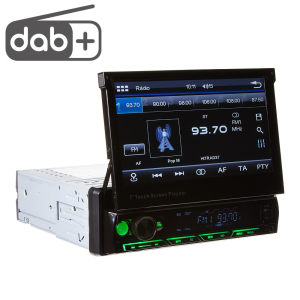 Multimediální 1DIN autorádio - výsuvný 7&quot; LCD / Mirror link / Bluetooth / DAB / SD / DUAL-USB / RDS / ČESKÉ MENU