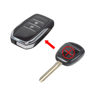 Náhradní obal klíče - Toyota / planžeta TOY43 (2-tlačítkový) přestrojovací