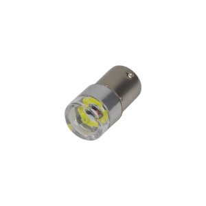LED žárovka do auta BA15s / 12V - bílá COB LED (2ks)