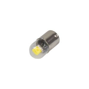 LED žárovka do auta BA15s / 12V - bílá COB LED celoskleněná (2ks)