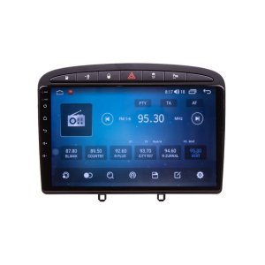 Autorádio Peugeot 308 / 408 - 9&quot; LCD / Android / WI-FI / GPS / CarPlay / 4G / Bluetooth / 2x USB