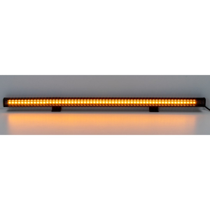 Gumové výstražné LED světlo 12V / 24V - 60x LED oranžové (540x25x22mm)