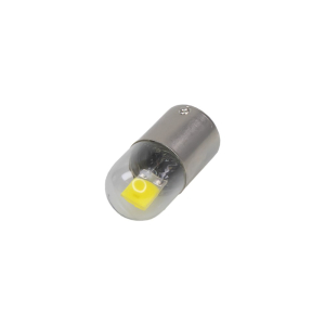 LED autožárovka BAU15s / 12V - bílá 1x COB LED / celosklo (2ks)