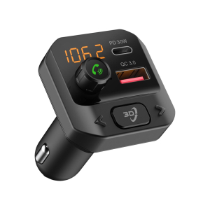 FM Transmitter do auta 12/24V - Bluetooth / Handsfree / MP3 / USB-C / USB QC3.0 / SD / 3D stereo