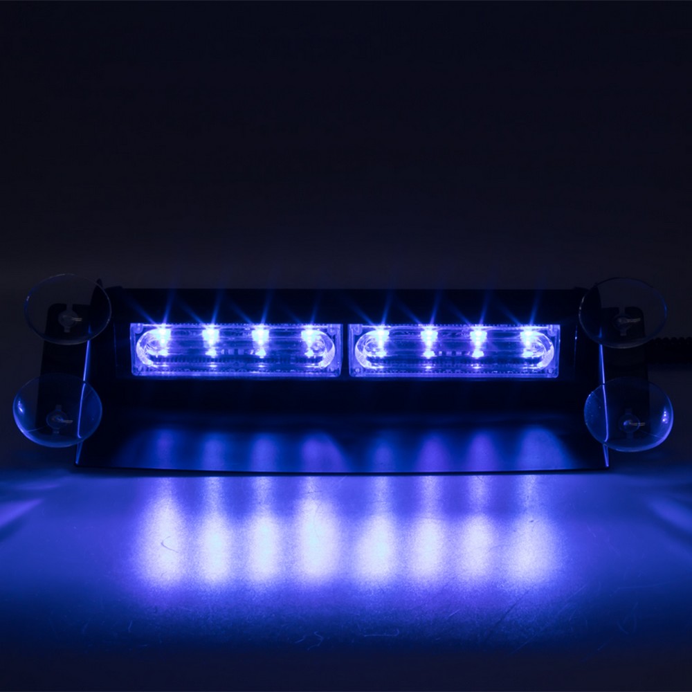 Predator Led Vnitřní modrý LED predátor 12V - 8x 3W LED (245x55x118mm) - SpeedTech.cz